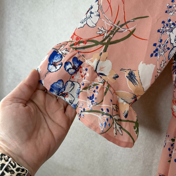 Westport Women's Floral Pink Off Shoulder Maxi Dress 4 Feminine Easter Wedding - Picture 9 of 14